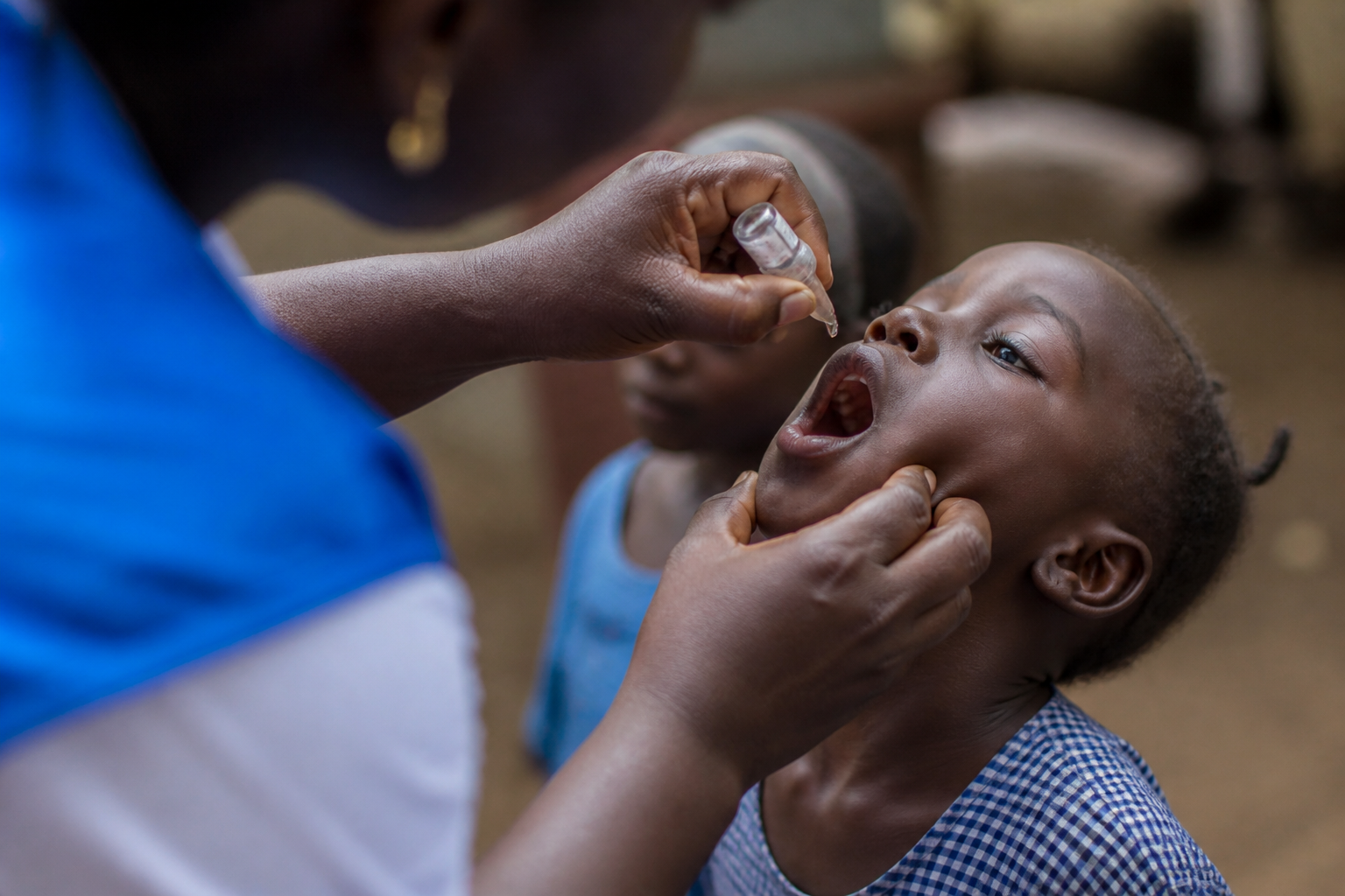 Polio vaccination campaign in Liberia