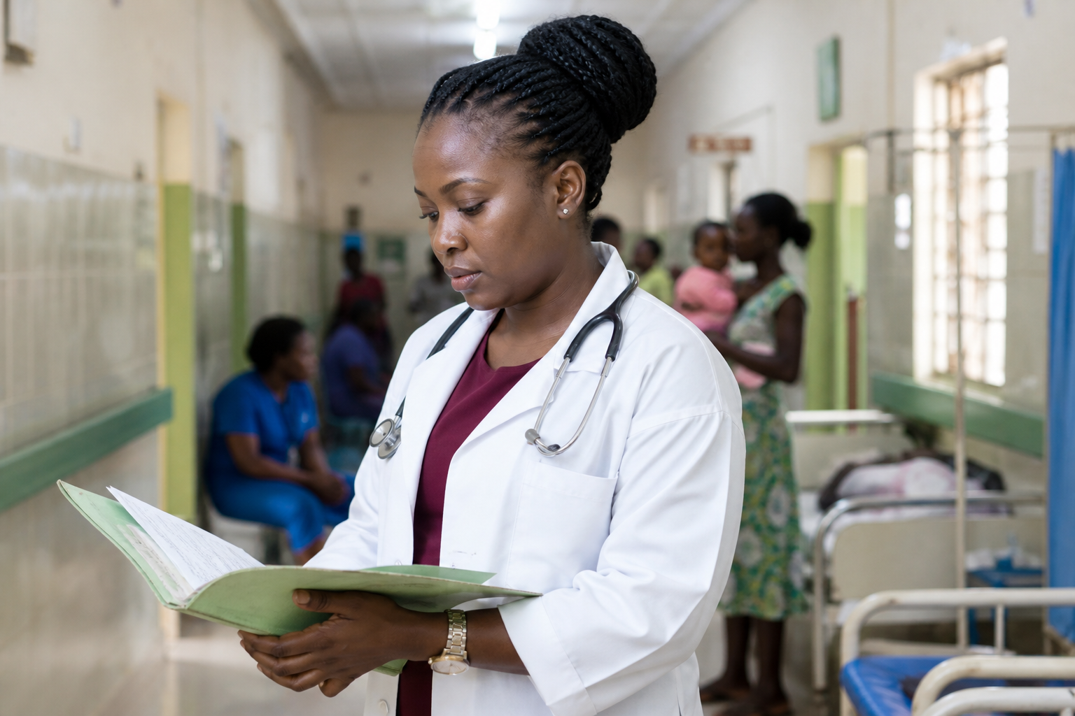 Obstetrician at work in Kano, Nigeria