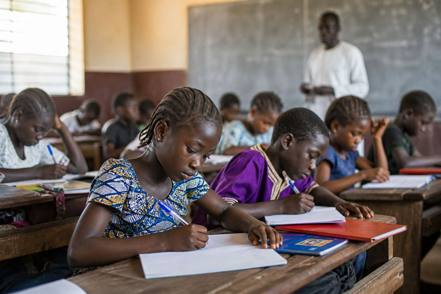 Students learning in national languages