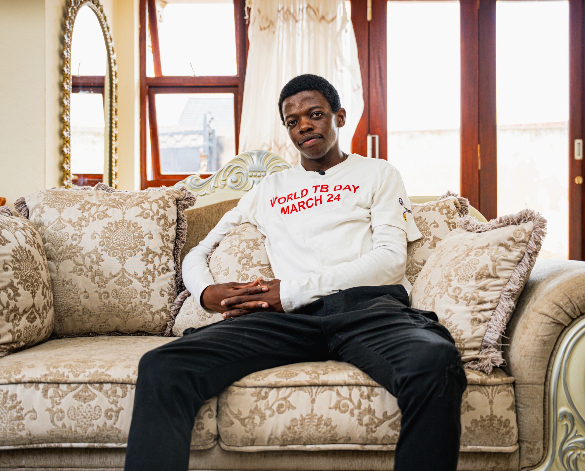 Fanyana Ngubane, Community Advisory Board (CAB) Chairperson at WITS RHI in South Africa, during an interview on his involvement with the M72 vaccine work.