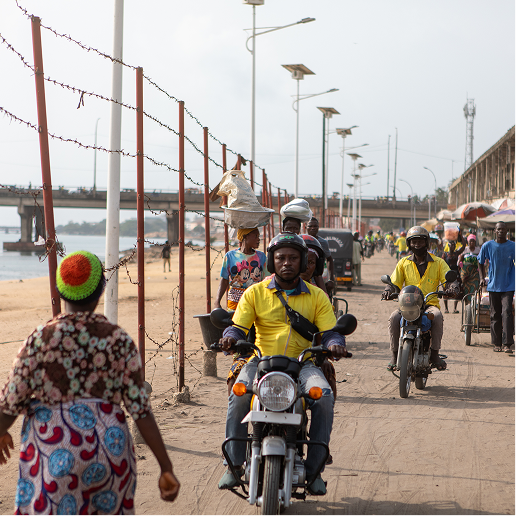 A view of the Dantokpa market in Cotonou, Benin.