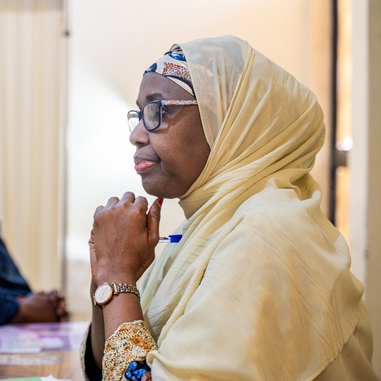 Prof. Dr. Hadiza Shehu Galadanci, Director of the African Center of Excellence for Population Health and Policy (ACEPHAP), attends to a pregnant woman at Aminu Kano Teaching Hospital, in Kano, Kano State, Nigeria on January 19, 2026.