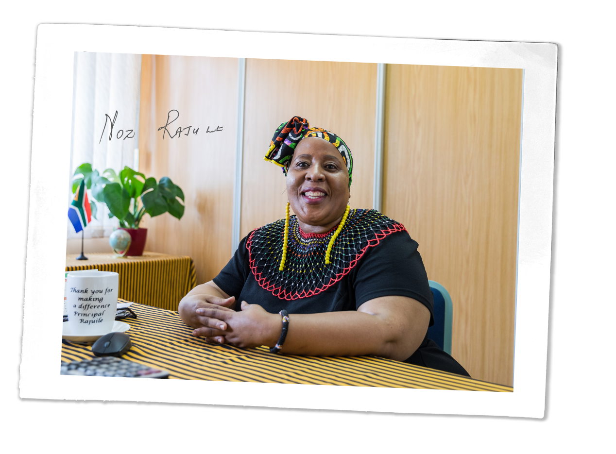 Nozi Rajuile, principal of Tsholetsega Public School.