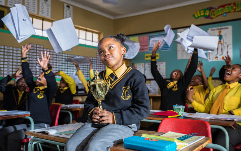 Students at a South African school